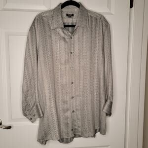 Leo rossi red mens dress shirt size XL